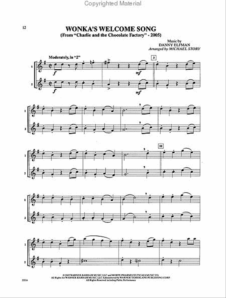 Movie Duets for All Movie Duets for All Small Ensemble scores gallery preview page 3