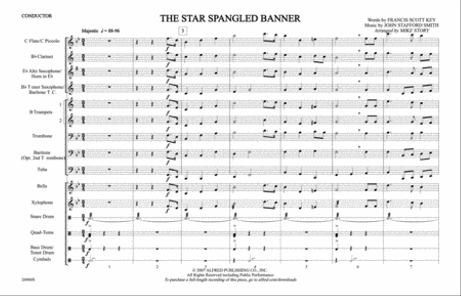 The Star-Spangled Banner The Star-Spangled Banner Marching Band scores gallery preview page 8