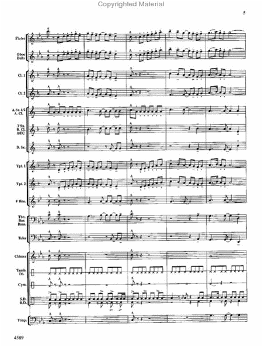 Copper Mountain Legend Concert Band scores gallery preview page 6
