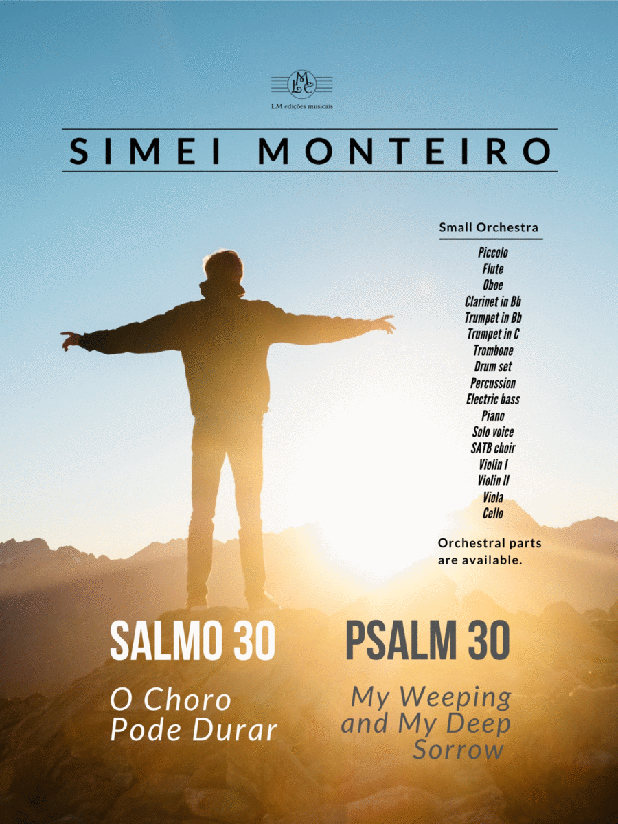 SALMO 30 | Psalm 30 / O Choro Pode Durar | Through Weeping and Deepest 4-Part scores gallery preview page 1