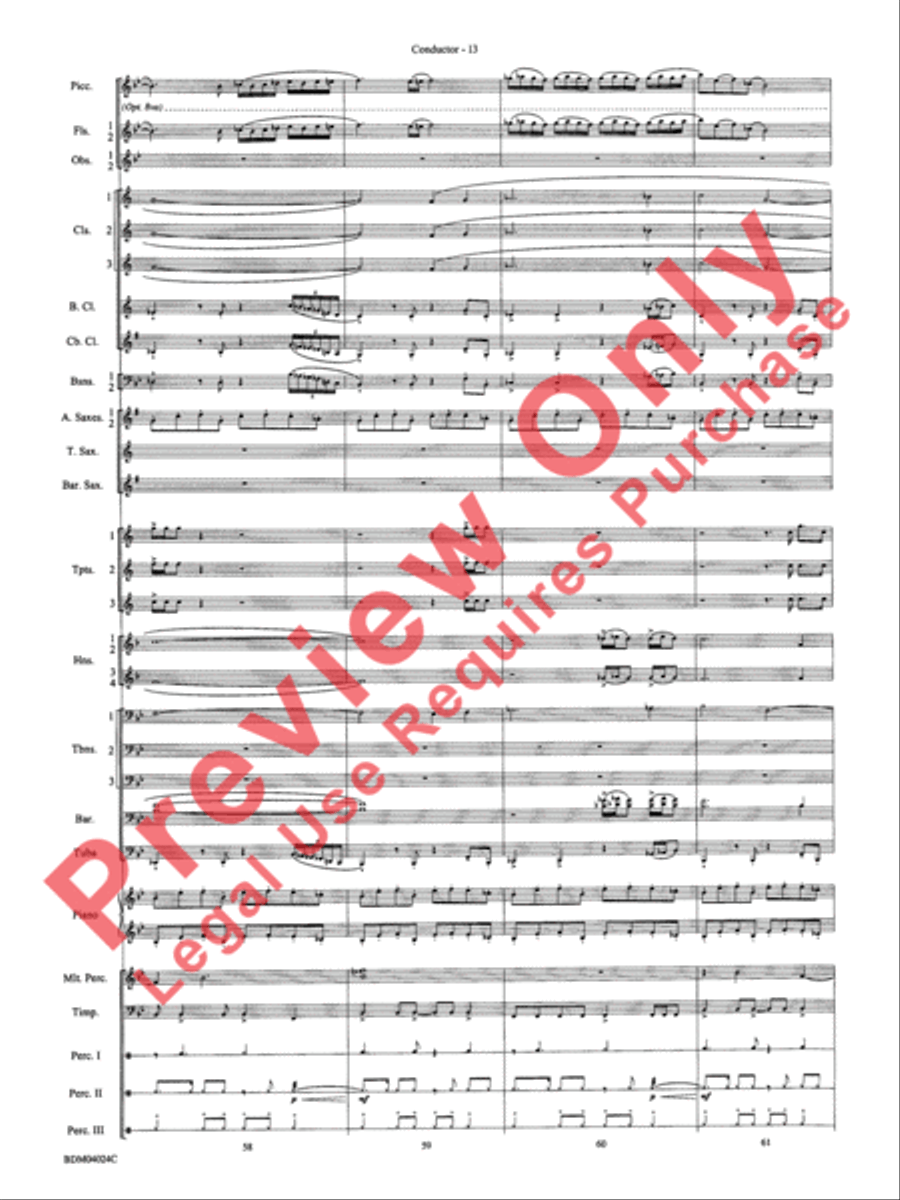 Ithaca (from The Odyssey (Symphony No. 2)) Concert Band scores gallery preview page 17