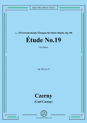 Book cover for C. Czerny-Exercise No.19,Op.748 No.19