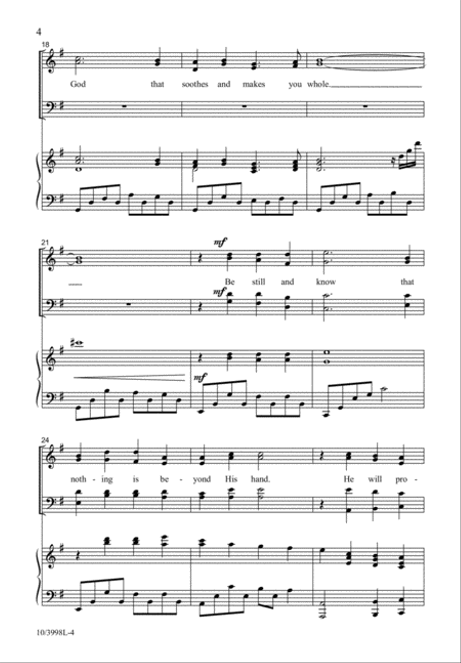 Be Still 4-Part scores gallery preview page 5
