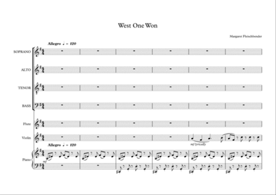 West One Won 4-Part scores gallery preview page 2