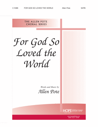 Book cover for For God So Loved the World