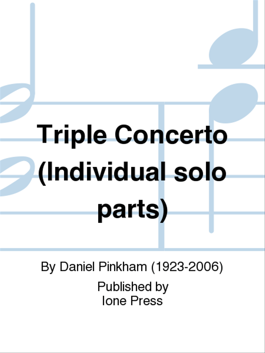 Triple Concerto (Solo Parts Set) String Orchestra scores gallery preview page 1