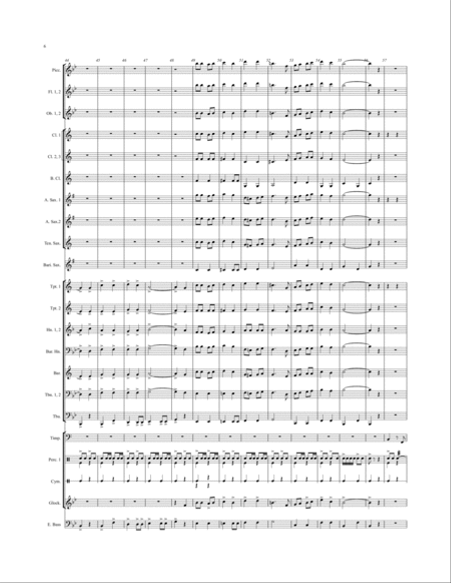 Delaware County March Delaware County March Concert Band scores gallery preview page 6