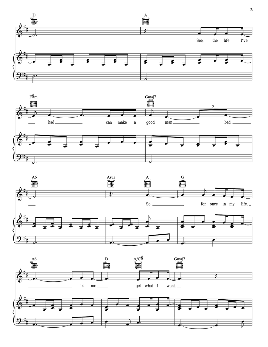 Please, Please, Please, Let Me Get What I Want Piano, Vocal, Guitar scores gallery preview page 3
