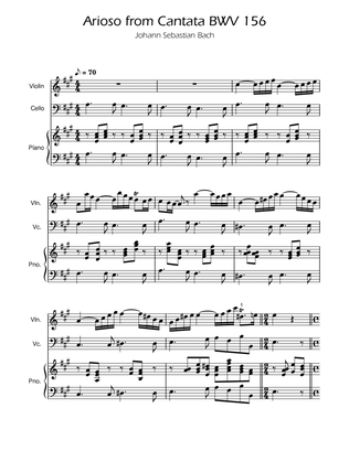 Arioso BWV 156 - Violin and Cello Duet