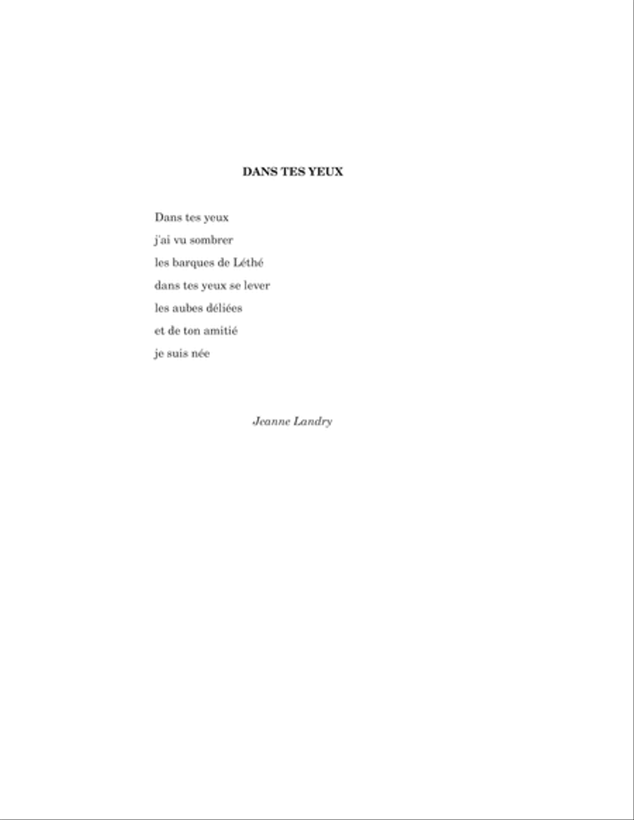 Amour comme un oiseau captif Voice Solo scores gallery preview page 2