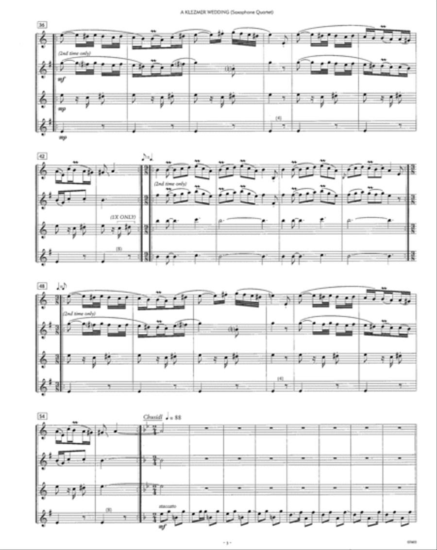 A Klezmer Wedding Small Ensemble scores gallery preview page 2