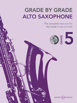 Book cover for Grade by Grade - Alto Saxophone (Grade 5)