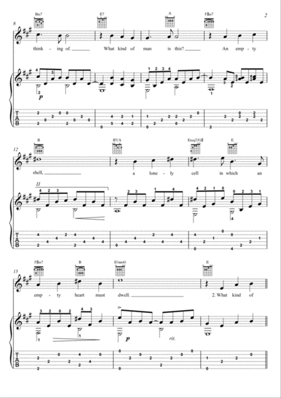 What Kind Of Fool Am I? Electric Guitar scores gallery preview page 2
