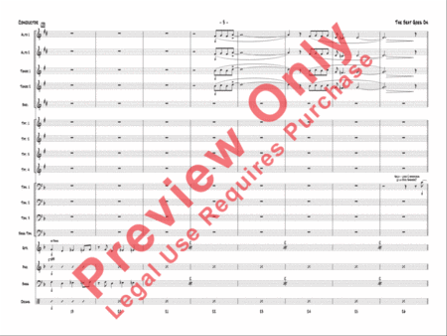 The Beat Goes On Jazz Ensemble scores gallery preview page 6