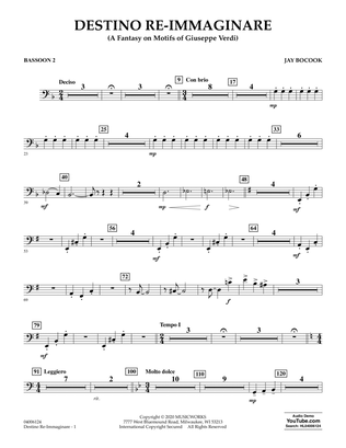 Destino Re-Immaginare (A Fantasy on Motifs of G. Verdi) - Bassoon 2