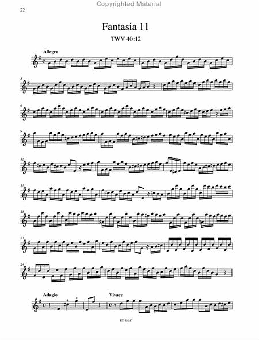 Fantasies for Flute solo Chamber Music scores gallery preview page 4