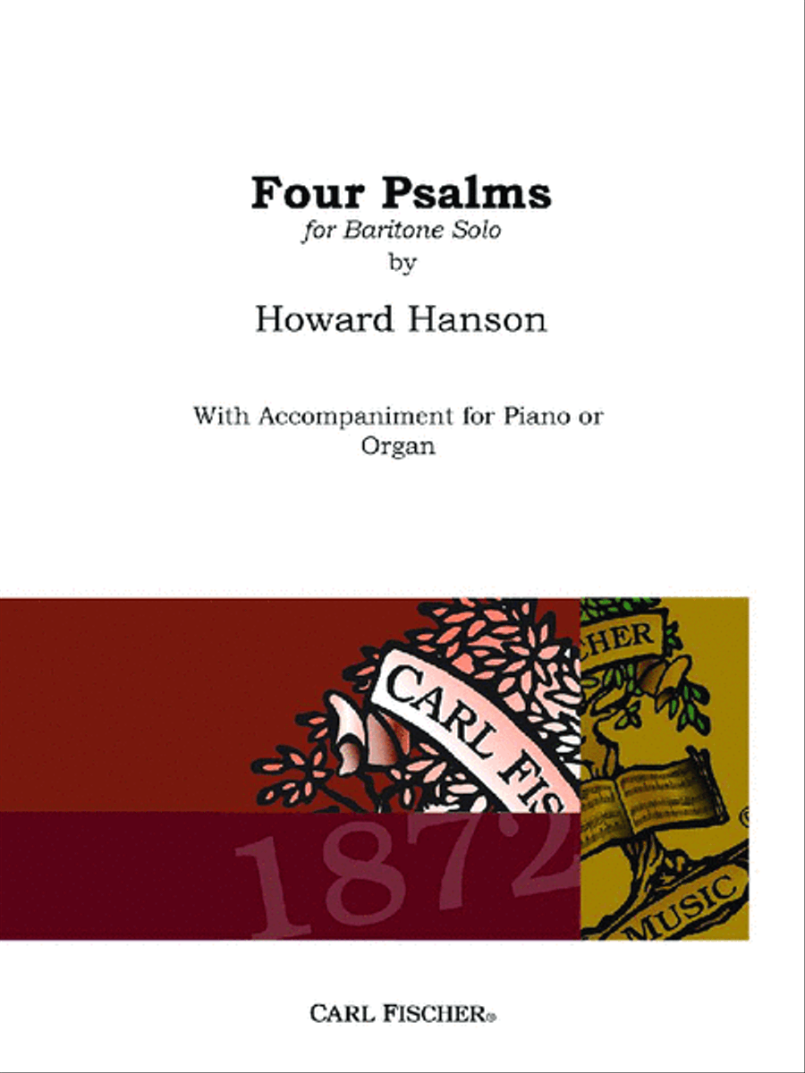 Four Psalms Baritone Voice scores gallery preview page 1