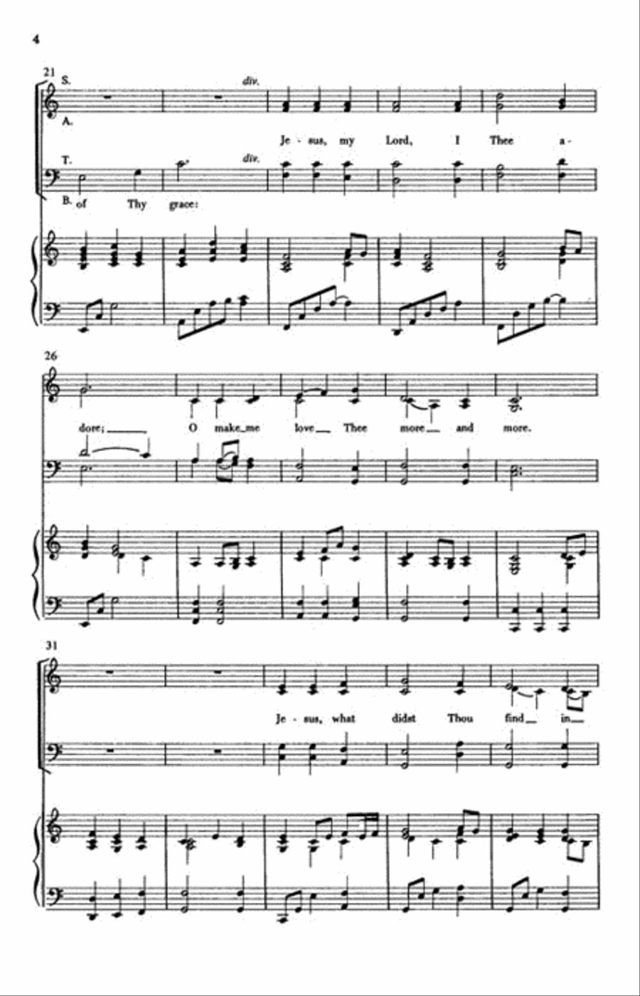Jesus My Lord, My God, My All 4-Part scores gallery preview page 3