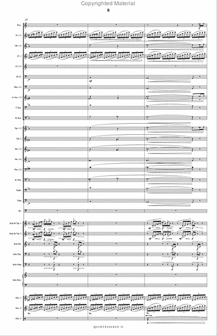 Quintessence II Concert Band scores gallery preview page 9