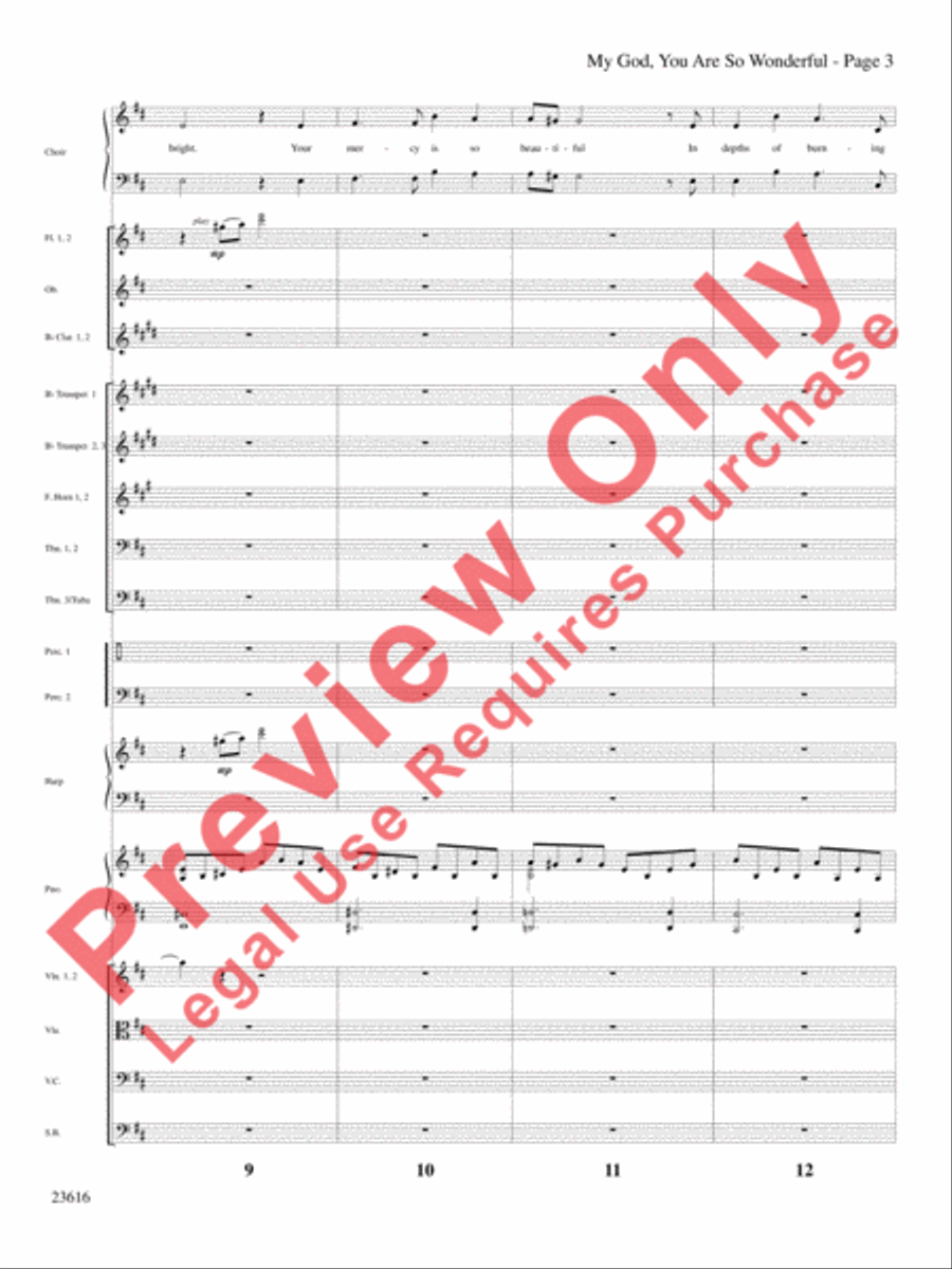 My God, You Are So Wonderful Choir scores gallery preview page 4
