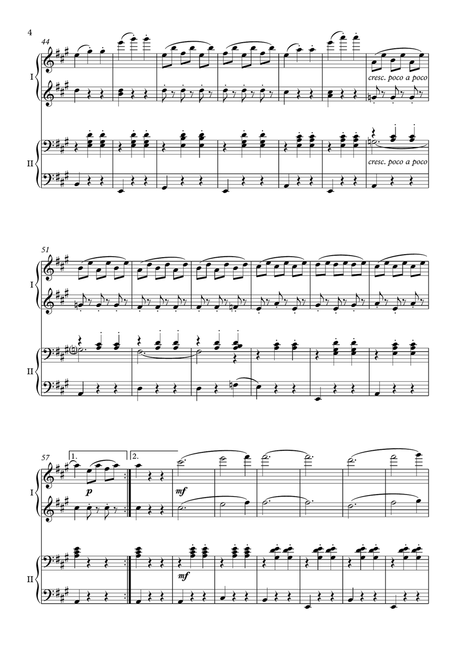 The Skaters Waltz - Piano, 4 Hands 1 Piano, 4-Hands scores gallery preview page 4