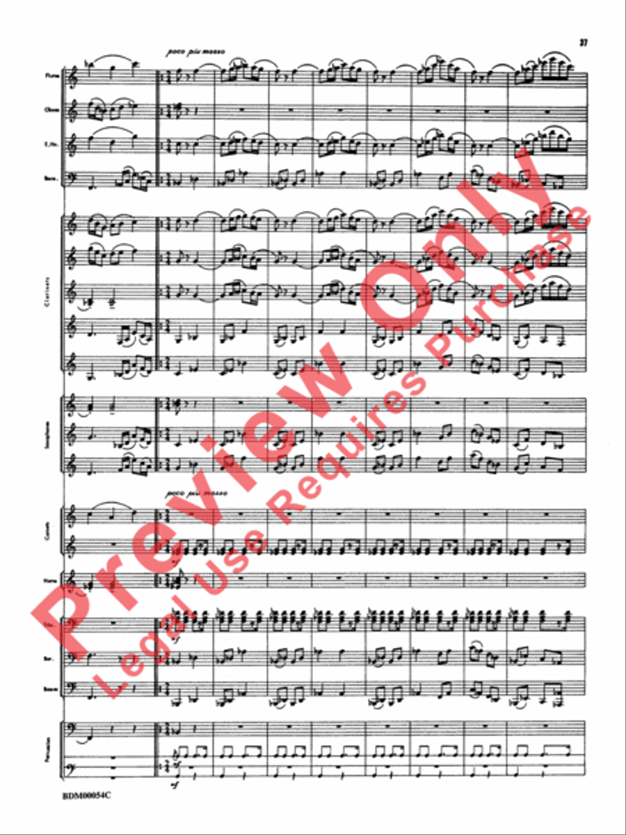 Symphonic Suite Concert Band scores gallery preview page 40