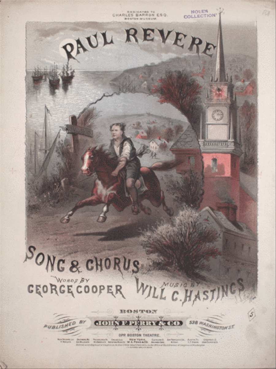 Paul Revere. Song & Chorus Choir scores gallery preview page 1