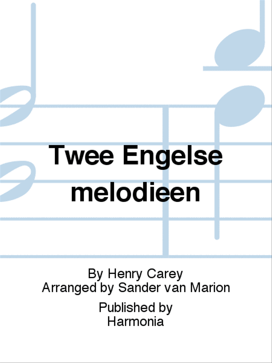 Twee Engelse melodieën Twee Engelse melodieën 4-Part scores gallery preview page 1
