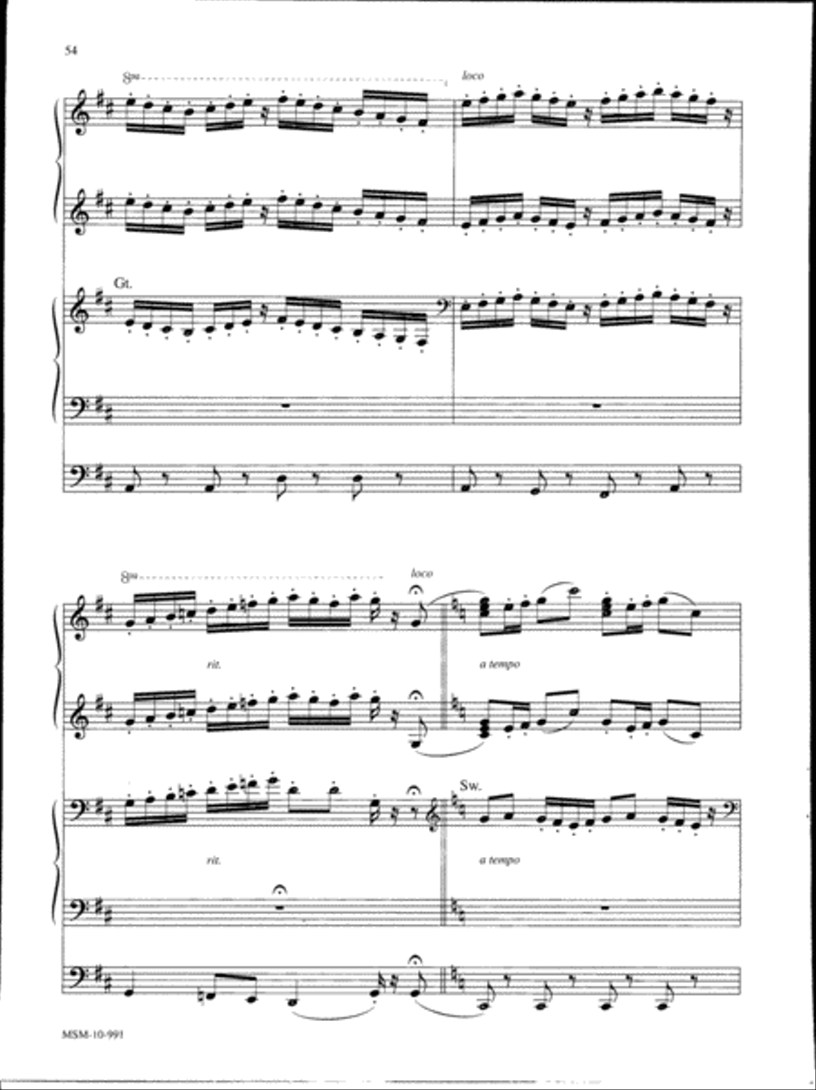 Marilyn Mason Music Library, Volume 2 Organ scores gallery preview page 17