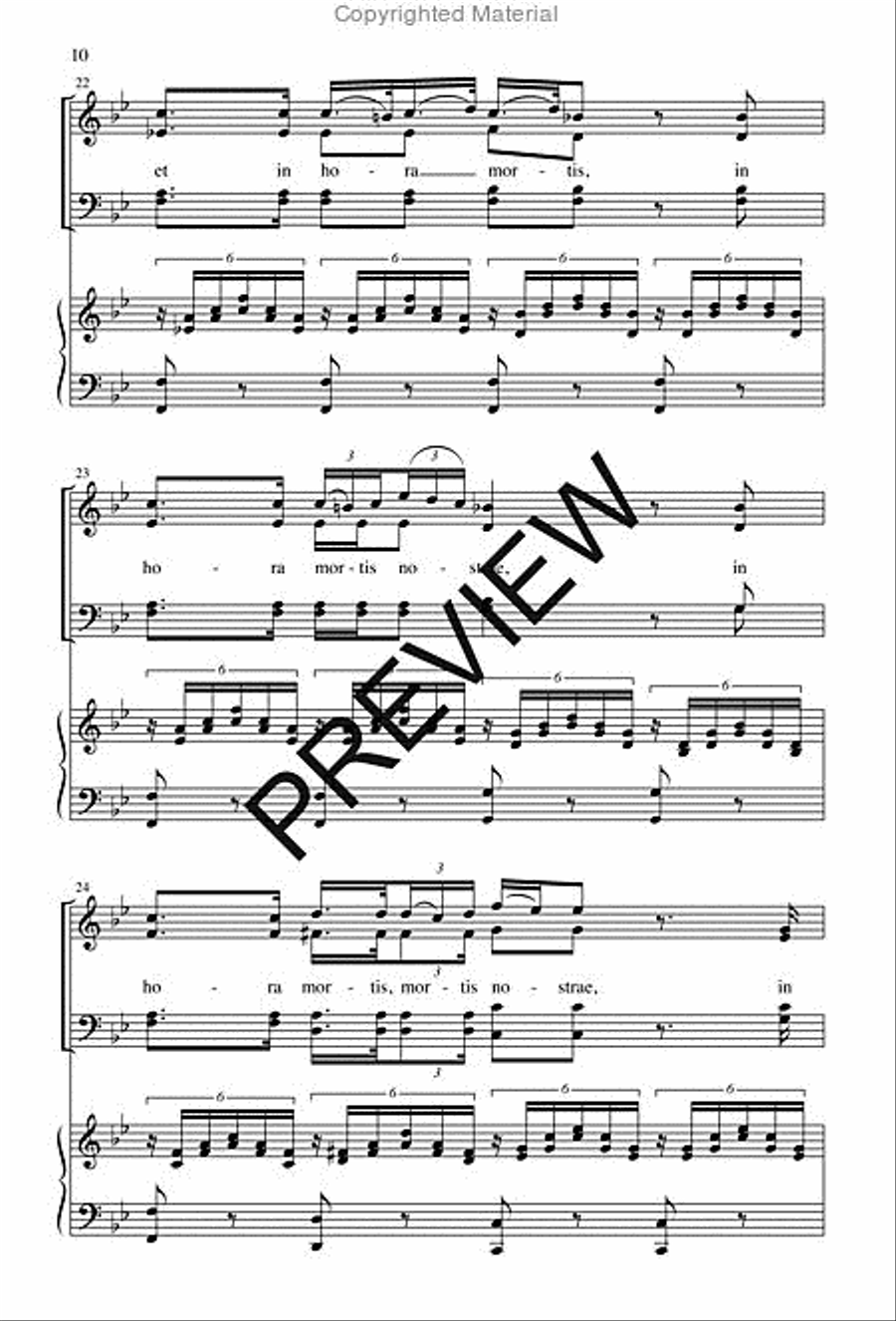 Ave Maria 4-Part scores gallery preview page 10