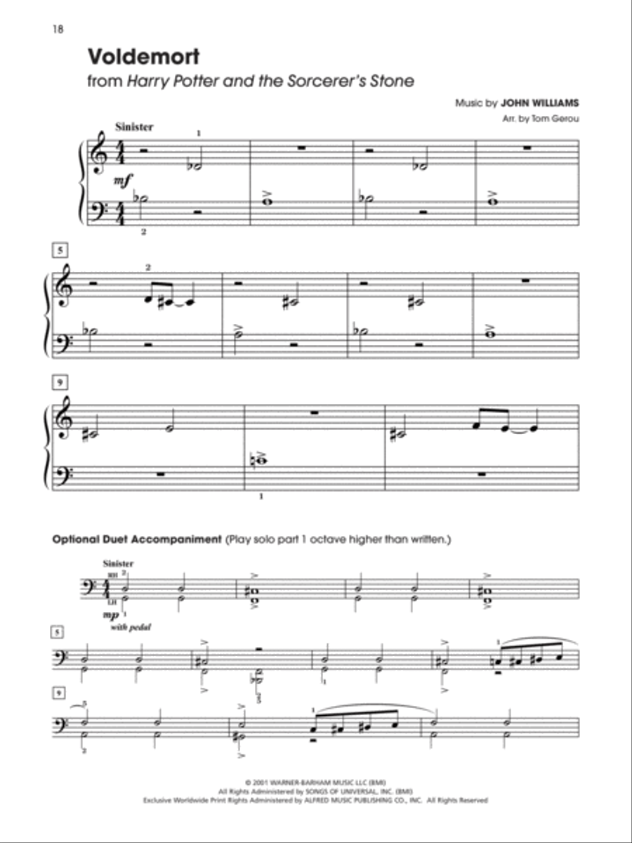Harry Potter -- Sheet Music from the Complete Film Series Easy Piano scores gallery preview page 5