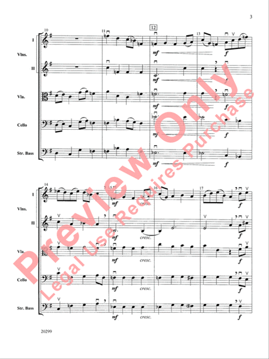 Pictures at an Exhibition, Selections from String Orchestra scores gallery preview page 4