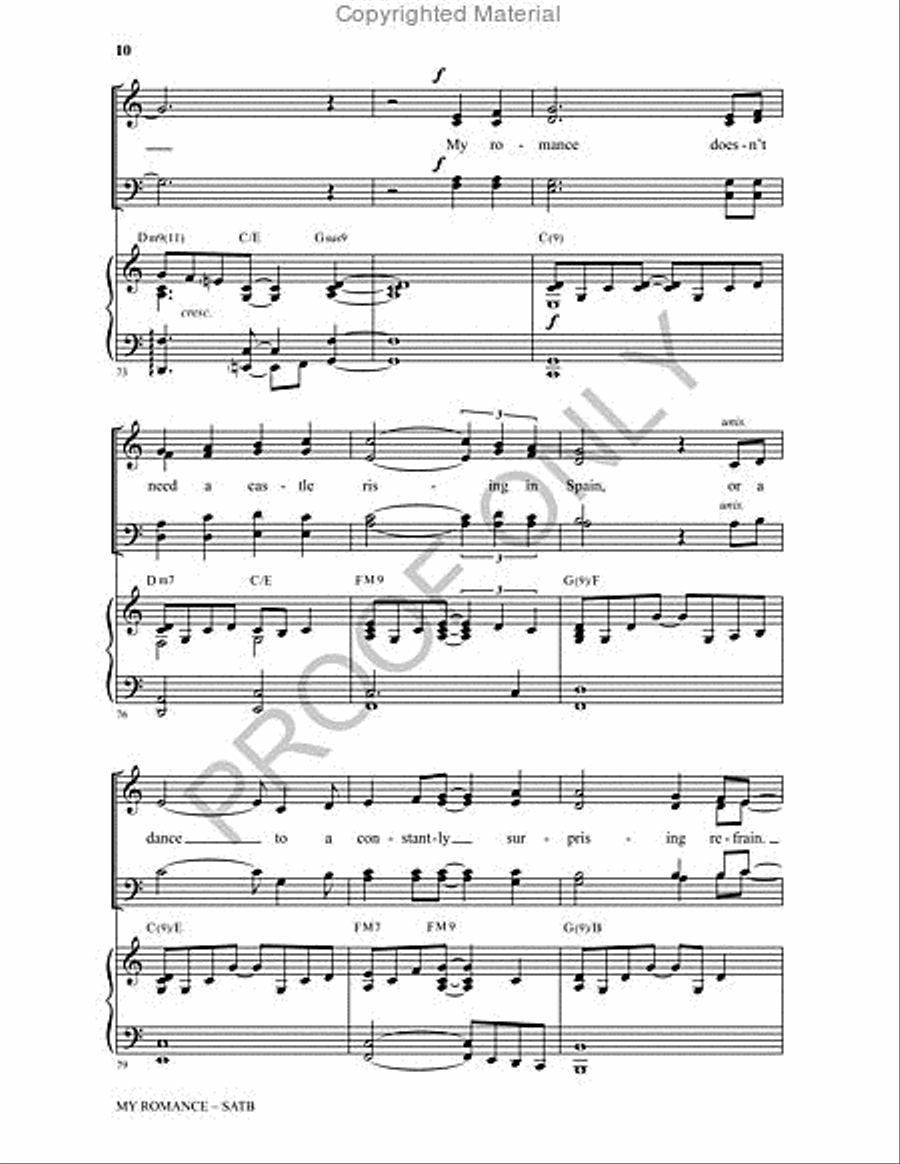 My Romance 4-Part scores gallery preview page 10