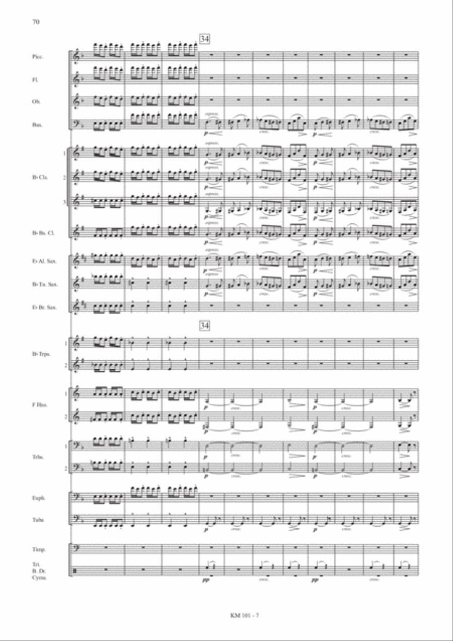 Ballet Music from FAUST: 7. Finale and Entrance of Phryne (A4) Concert Band scores gallery preview page 6