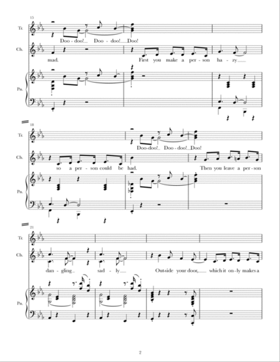 You Could Drive A Person Crazy SSA scores gallery preview page 2