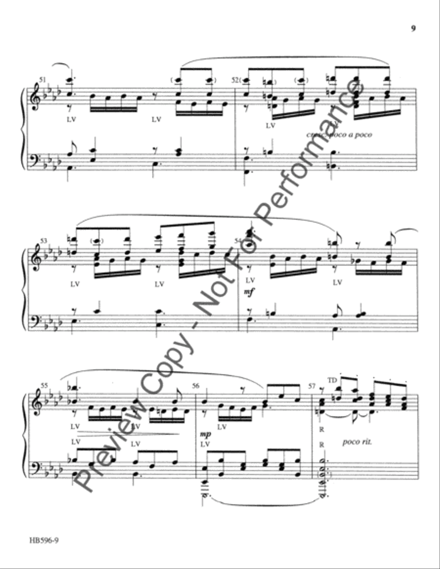 Flower Duet (Dome epais le jasmin (from Lakme) Handbell Choir scores gallery preview page 10
