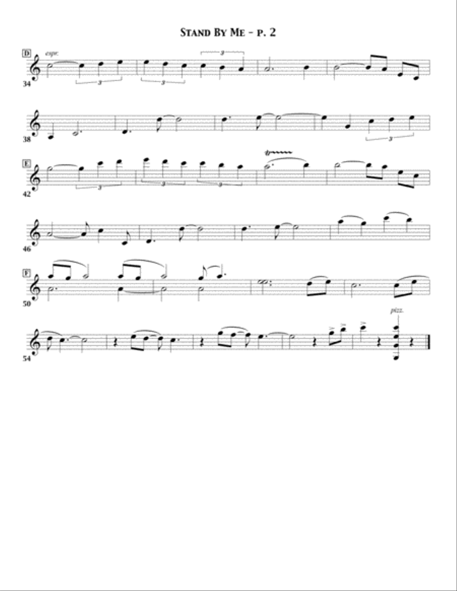 Stand By Me Stand By Me String Quartet scores gallery preview page 4