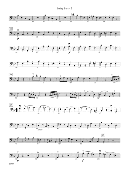 Symphony No. 25, First Movement: String Bass