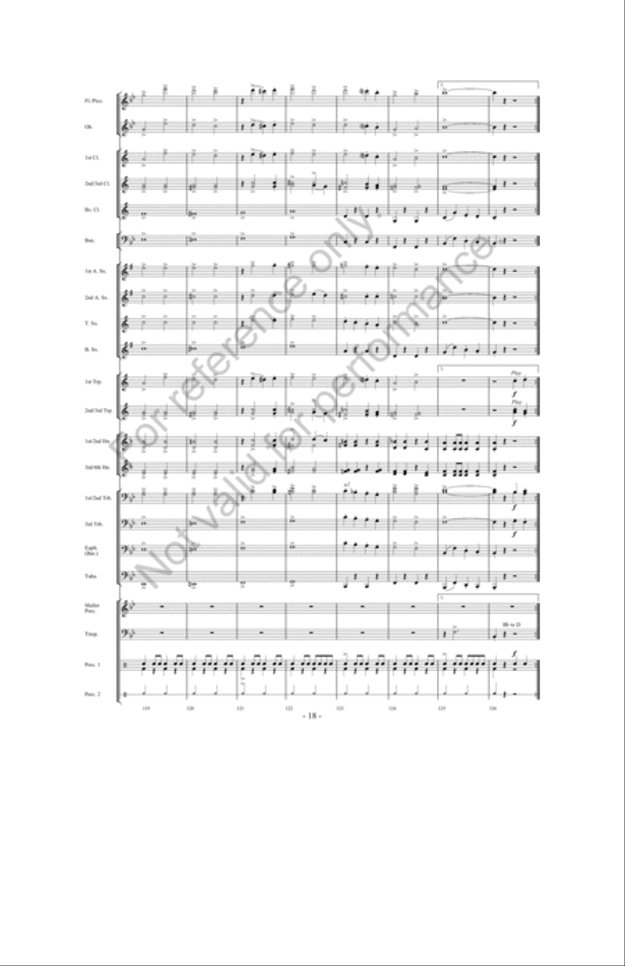 March Jubilee Concert Band scores gallery preview page 17
