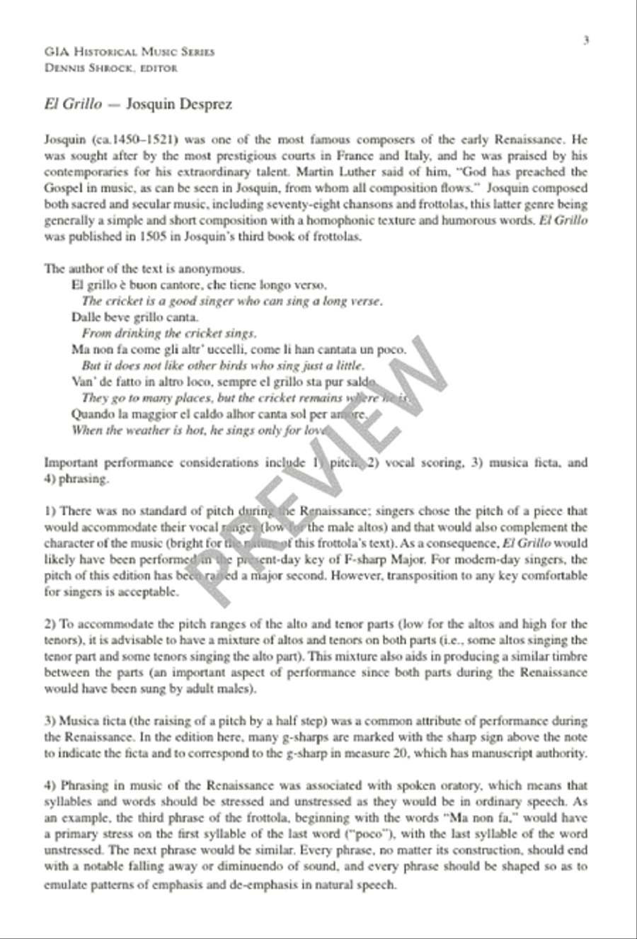 El Grillo 4-Part scores gallery preview page 3