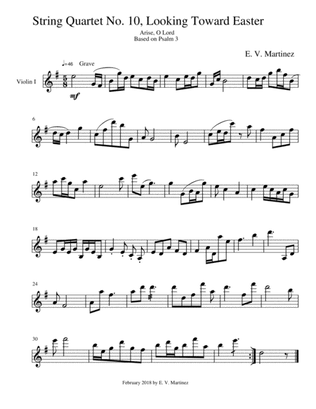 String Quartet No. 10 Looking Toward Easter (parts)