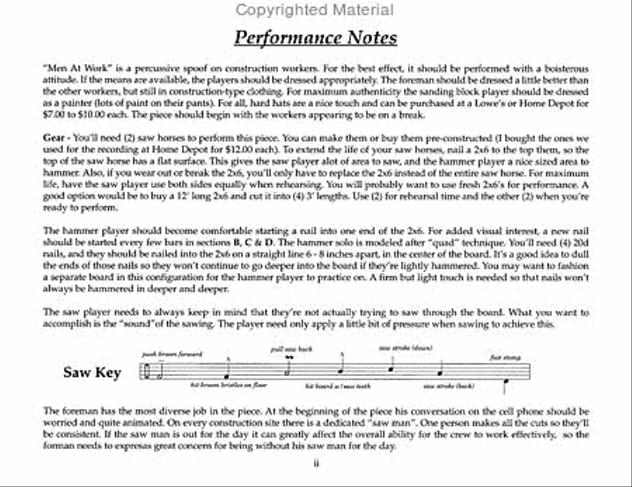 Men At Work Men At Work Percussion Ensemble scores gallery preview page 2