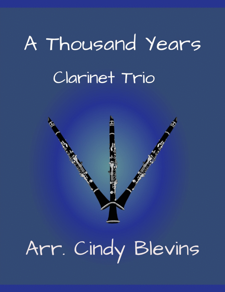 A Thousand Years Clarinet Trio scores gallery preview page 1