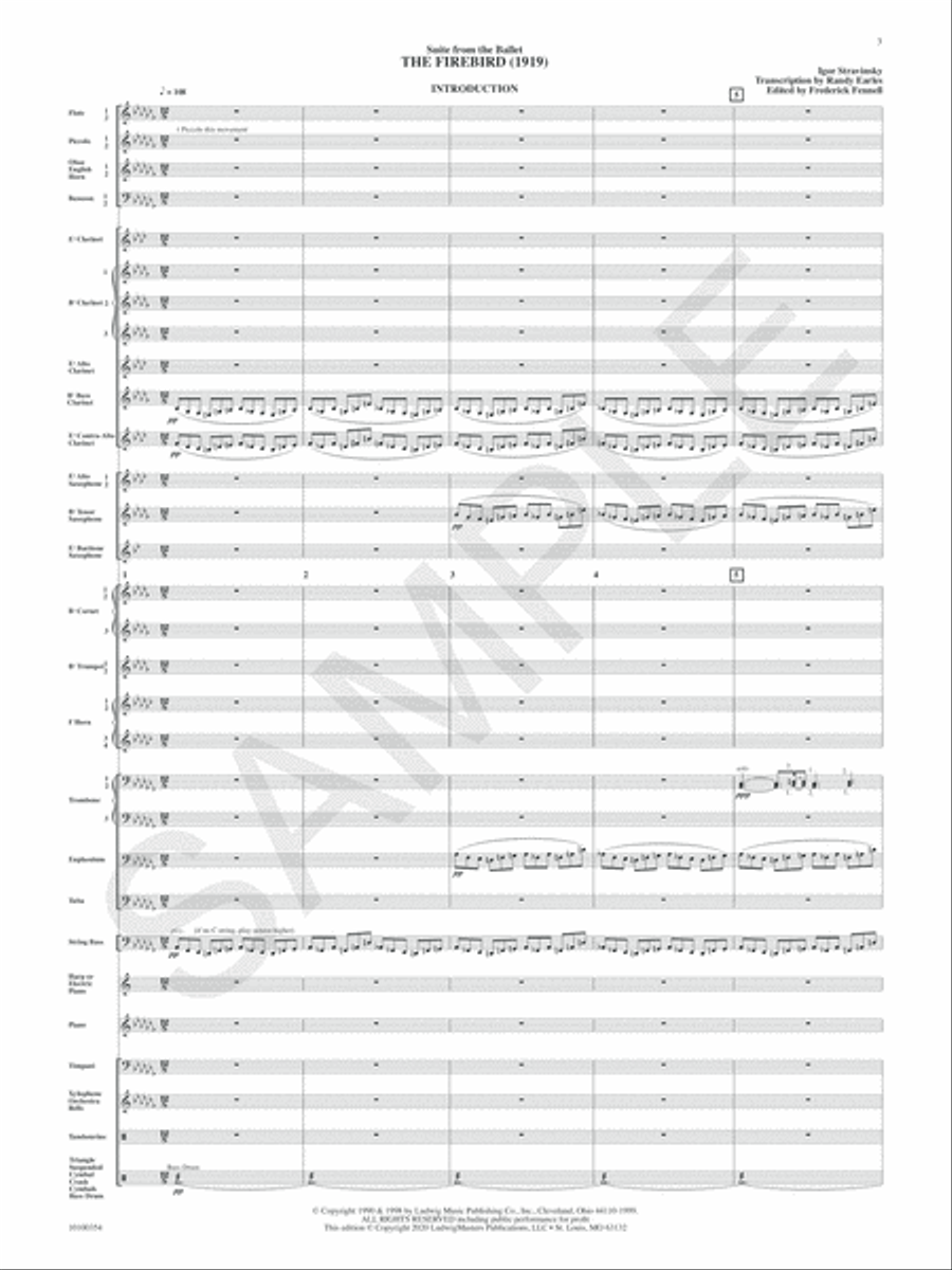 The Firebird Suite for Symphonic Band Concert Band scores gallery preview page 4