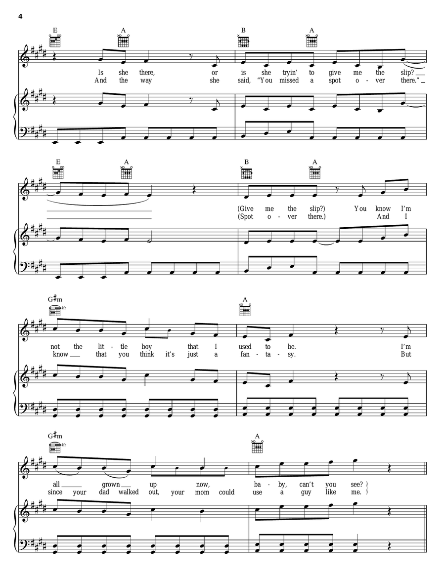 Stacy's Mom Stacy's Mom Piano, Vocal, Guitar scores gallery preview page 4