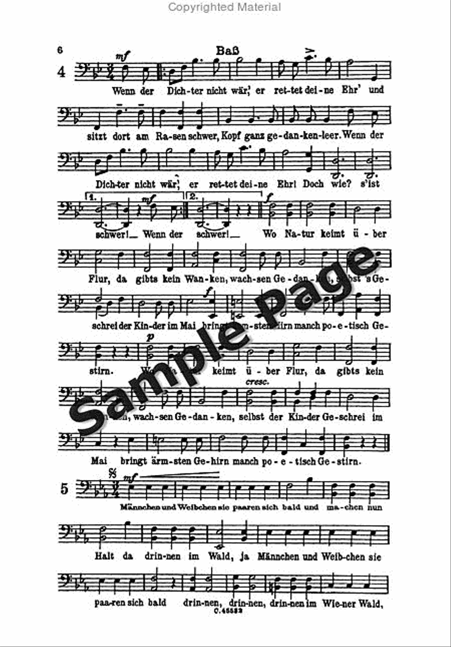 Wiener Wald Op. 325 Choir scores gallery preview page 7