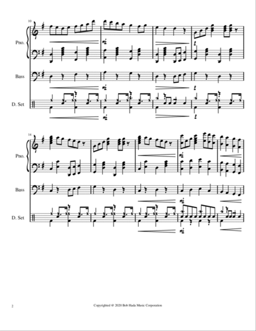 England Rag (Theme of Boris Johnson) Jazz Ensemble scores gallery preview page 2