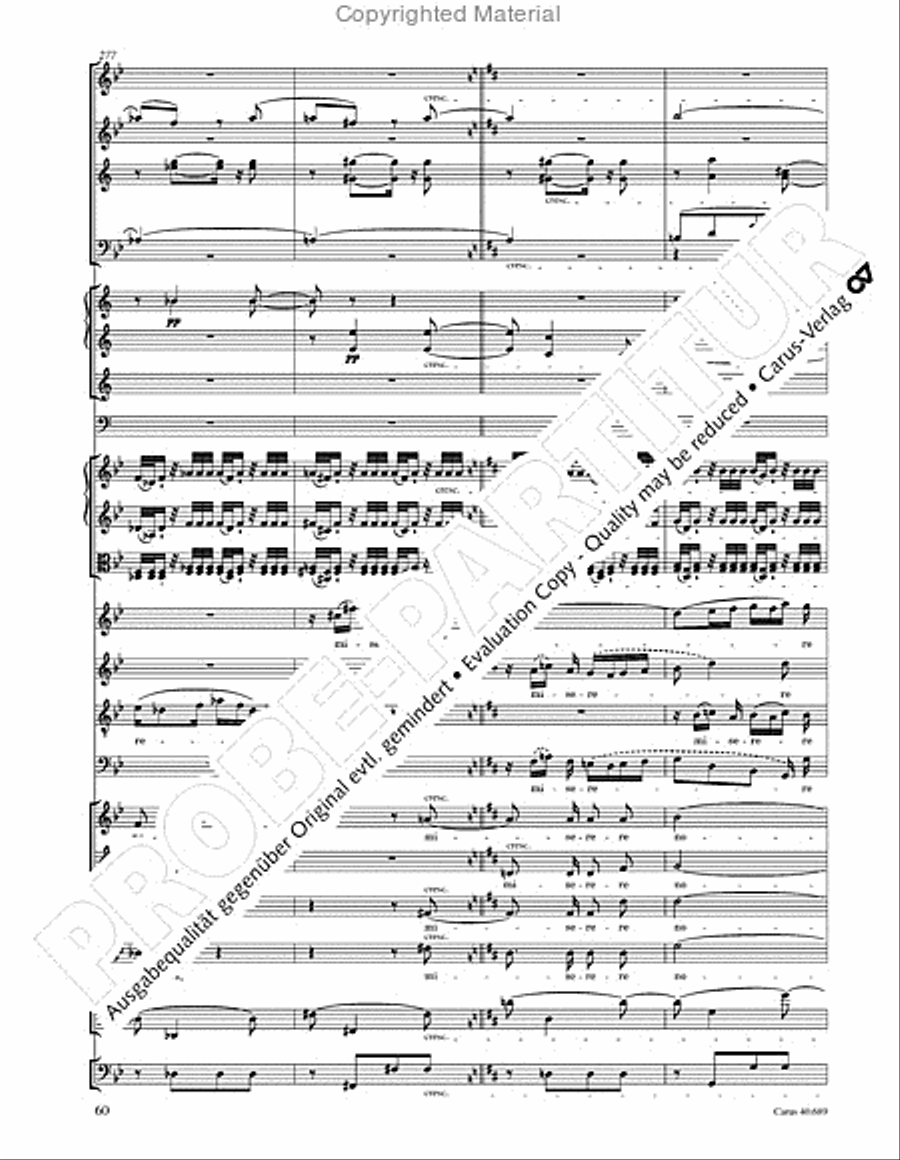 Missa solemnis Missa solemnis 4-Part scores gallery preview page 76