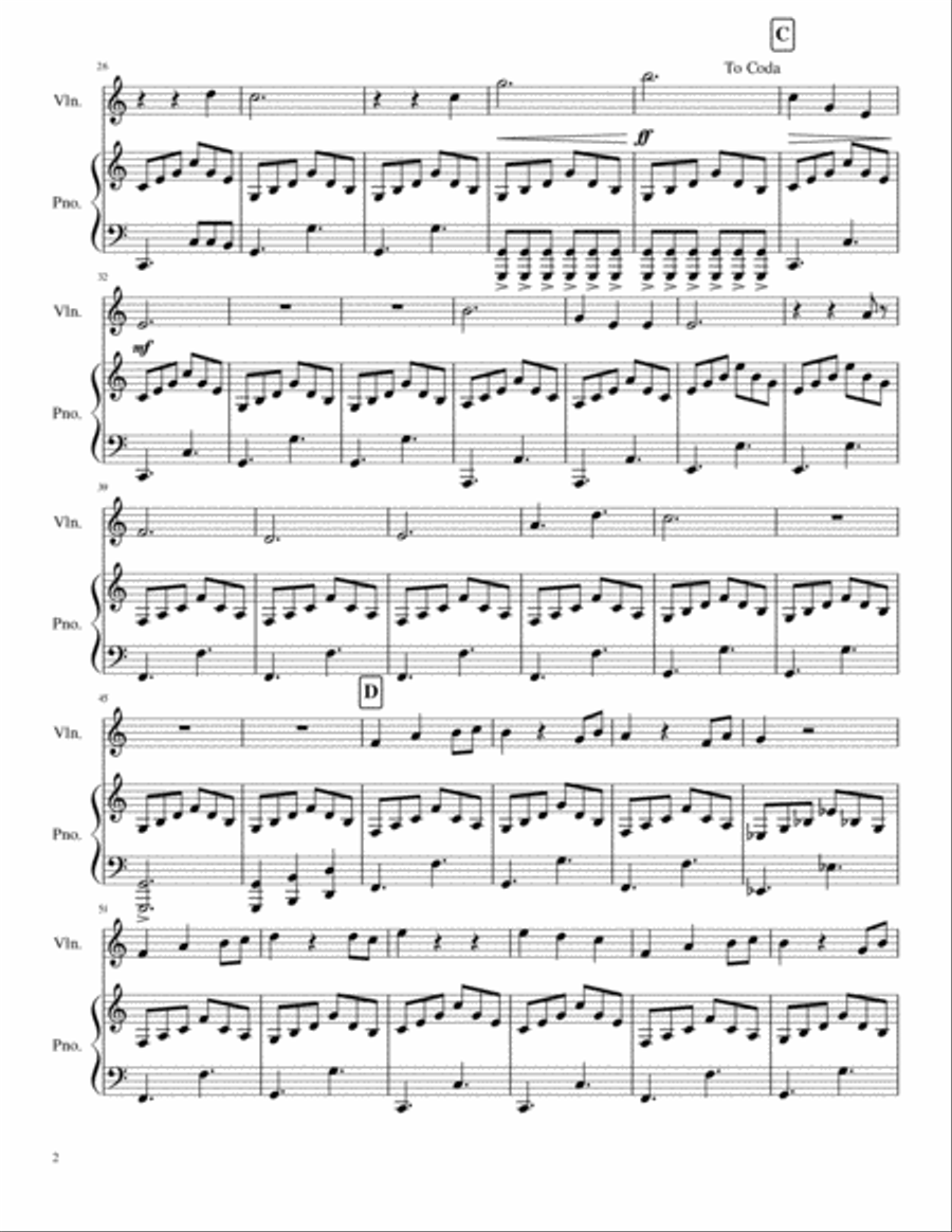 Unchained Melody Unchained Melody Violin Solo scores gallery preview page 2