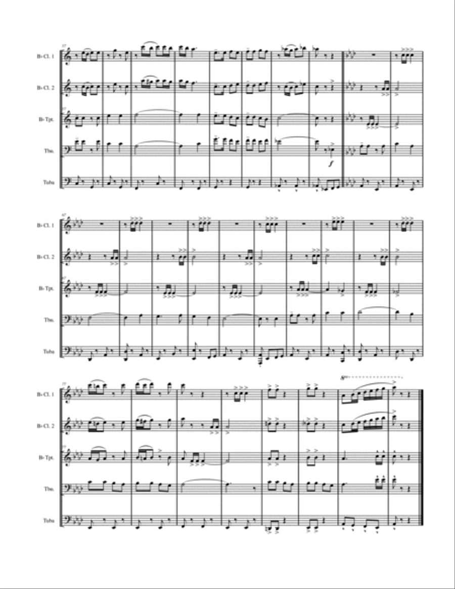 In Heaven There Is No Beer Clarinet scores gallery preview page 5